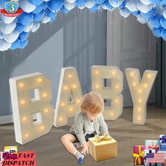 «BABY» Letter Light LED Light Up Letters for Baby Birthdays/Showers KT Board
