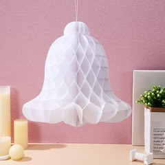 5 Pcs Hanging Honeycomb Decoration Festive Ornaments Bell Pendant