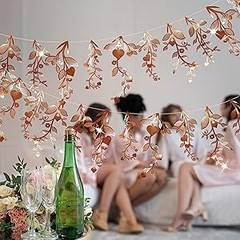 Gold Leaves Vine Garland Artificial Flowers Garland Leaf String Banner Greek