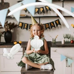 100Pcs White 260 Balloons, Skinny Long Balloon for Tying Balloon Arch Twistin…