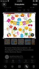 Summer Party Decorations – 61 Pcs Beach Pool Party Decorations Hello Summer Bann
