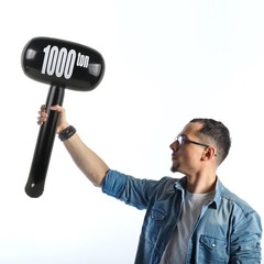 Giant Inflatable Hammer,Funny Carnival Circus /Halloween Party Decorations Fa…
