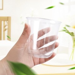 Disposable Stemless Glasses 12oz Crystal Plastic Cups Disposable Cold Party D…