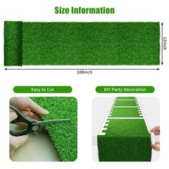 Grass Table Runner, 12″ x 108″ Easter Table Runner, Easte-Table- Decorations-…
