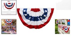 Machine Washable American Flag Bunting – Ideal for Outdoor Holiday Celebrations