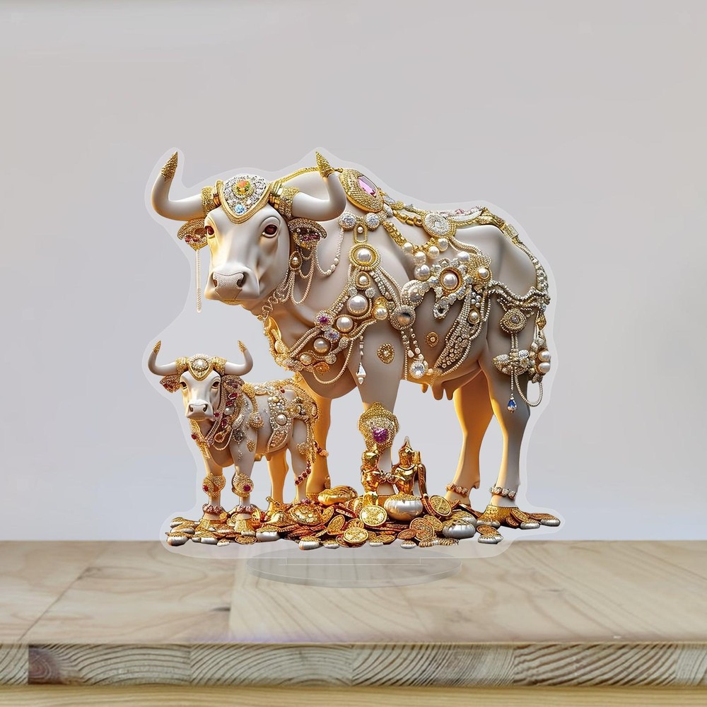 Acrylic Cows Table Decoration 2D Flat Sign Party Decoration Unique Ideal Gift