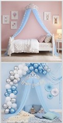 2 Pcs Princess Birthday Party Decoration Set