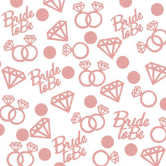 Bridal Shower Table Glitter Bride Confetti Bachelorette Party Decorations | 300P