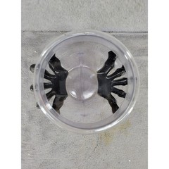Halloween Witch Cauldron Candy Bowl Holder Plastic Black Skeleton Hands Table