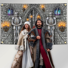 Medieval Banner Knight Castle Backdrop Castle Backdrop Medieval Party Decoration