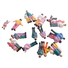 Figures People 1:87 Scale Model Railway Mixed Painted Passengers Accessories