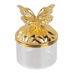 Shimmering Crystal Candy Box Butterfly Wedding Decoration Plastic Storage Bowl