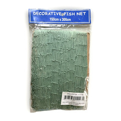 Decorative Fish Net Green 5ft x 10ft Photo Backdrop Shell Display Nautical Tiki