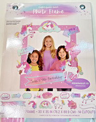 ENCHANTED UNICORN 30″ x 35″ GIANT CUSTOMIZABLE PHOTO BOOTH FRAME W/14 CUTOUTS