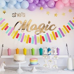 Colorful Paper Banner Decoration Set | Party Holiday Decoration Rainbow Hanging