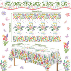 Summer Party Decorations – Summer Decorations for Home – 2 Pack Disposable Plast