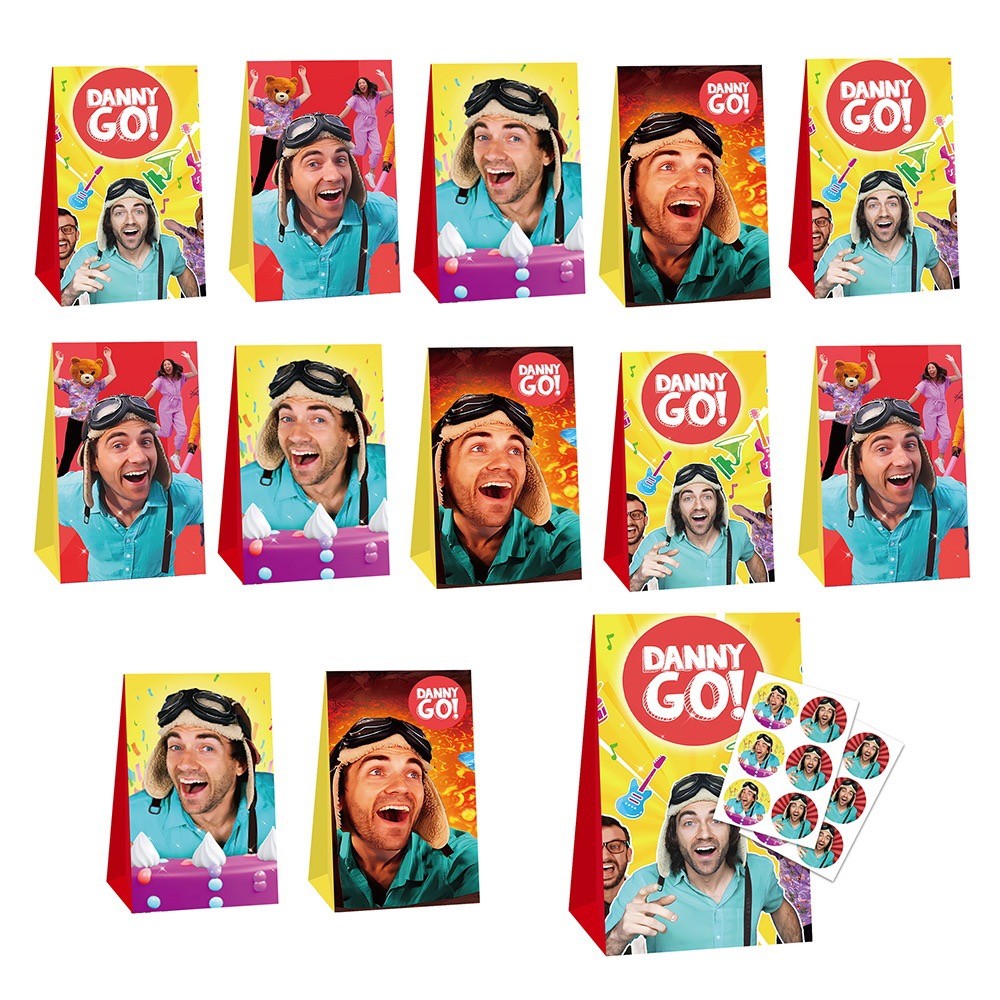 12PCS Danny Go Candy Bags Party Supplies Party Favor Gift Bags Birthday Decor