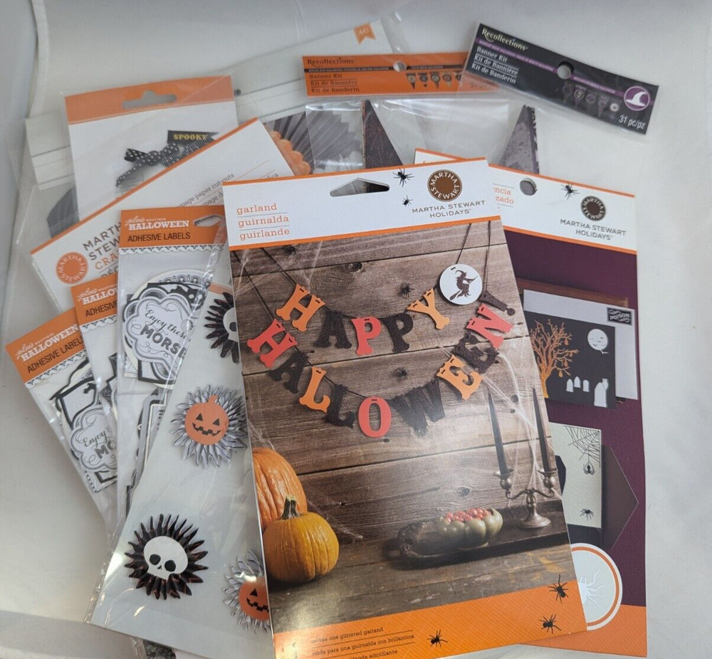 DIY Halloween Party Decor – Craft Kits – Banners, Tags, Table Decor, Labels