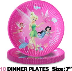 Tinkerbell Party Supplies Party Decoration Set Plates Balloons Banner Tablecloth