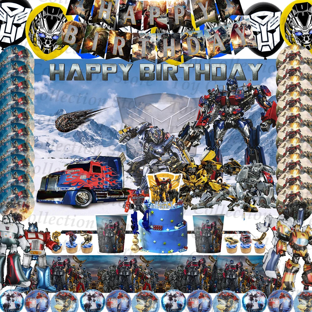Party Supplies Transformers Movie Party Decoration Children kids Birthday props
