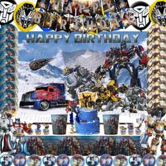 Party Supplies Transformers Movie Party Decoration Children kids Birthday props