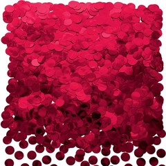 Burgundy Foil Metallic Round Table Confetti Circle Dot Mylar Table Scatter Co…