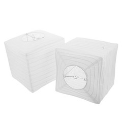 2pcs Crafts Paper Lanterns: Decorative Collapsible Lanterns – White Hanging