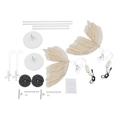 2 Pcs Wedding Butterfly LED Light Floor Hanging Light Butterfly Decoration Prop