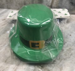 Saint Patrick Plastic Mini Party Hats 4.80 Inches X 4.25 Inches 6 Pack