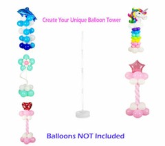 Balloon Column Stand Base and Pole Builder Kits for Birthday Wedding Decorations