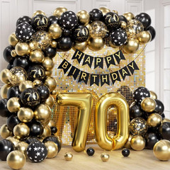 70Th Birthday Decorations for Men Woman with Happy 70Th Birthday Decorations Ban