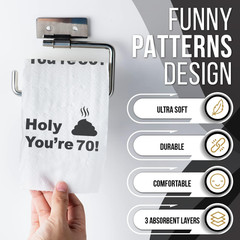 Birthday Decorations Toilet Paper for Men & Women – Funny Design Novelty Great H