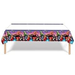 2Pack Super Hero Tablecloth Disposable Tablecover Birthday Party Supplies and