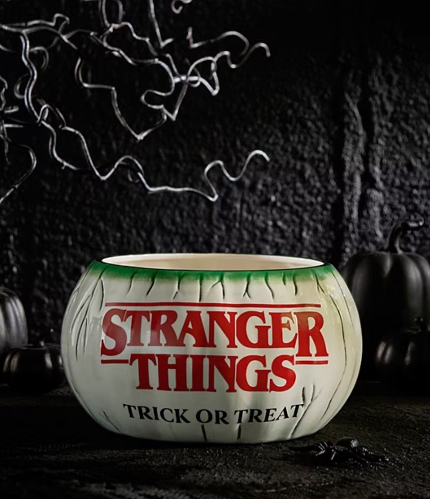 TRENDING STRANGER THINGS PUMPKIN HALLOWEEN CANDY TRICK OR TREAT BOWL NEW GEORGE