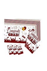 3 Pack Large Size Plastic 54″x108″ Congrats Grad Graduation Party Tablecover…