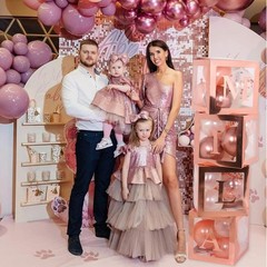 82PCS Rose Gold Baby Boxes with Letters for Baby Shower Decorations, Jumbo Cl…