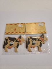 2 PACKS NOS VINTAGE MIDWEST IMPORTER PAPER GARLAND 🐄 COWS 100″ MADE IN TAIWAN
