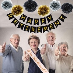 Retirement Party Decorations Retired Tiara/Crown, Retired Sash for Women Reti…