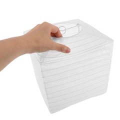 2pcs Foldable Paper Lanterns: Hanging Collapsible Lantern White – White Paper