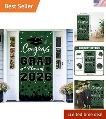 2026 Graduation Decorations, Congrats Grad Class of 2026 Door Cover-73x36Inch…