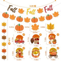 Fall Party Decorations Supplies – NO DIY – Autumn Home Decor Set Include Glit…