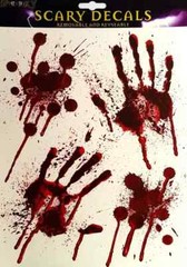 HALLOWEEN DECORATION BUNDLE 25 PIECE Blood Bloody Party Window Cling Gel Balloon