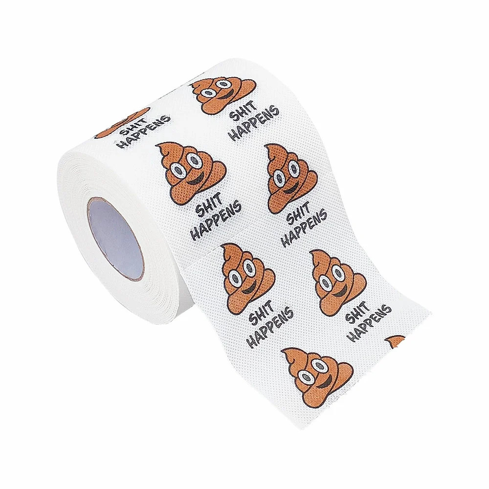 Funny Printed Toilet Paper Roll Novelty Birthday Gift Party Decoration