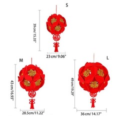 Hanging Chinese Red Lanterns Chinese New Year Decoration for Kids Adults Favor