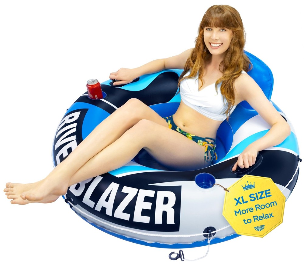 Inflatable River Tube Float – Heavy Duty River Float Pool Floats Lake Premium…