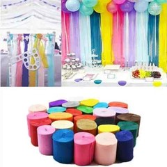 Crepe Paper Craft Streamers Decorative Paper Strip for Various Party Birthday