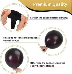 65pcs 12 Inches Black Gold Confetti Balloons Kit Metallic Gold and Black White