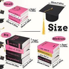4 Sets Graduation Tables Centerpieces Class of 2026, 4 Pcs Graduation Cap and…