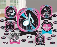 Internet Famous Pop Music Dance Girl Kids Birthday Party Table Decorating Kit