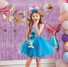 2 Pack Tinsel Curtain Purple Pink Glitter Tinsel Curtains Pastel Foils Fringe